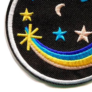 Round Shape Embroidered <b>Patches</b> For Garments Professional Manufacture Custom Design <b>Sew</b>-<b>on</b> Embroidery <b>Patches</b> - Product Image 2