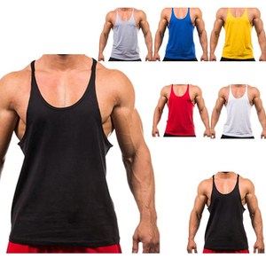Débardeur sans manches noir pour homme, col en V, couleur unie, coton respirant, vêtements décontractés pour l'entraînement - Product Image 6