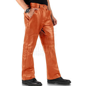 กางเกงหนังผู้ชายสไตล์คลาสสิก ดีไซน์ทันสมัย วัสดุทนทาน สวมใส่สบาย เหมาะสำหรับผู้ชายทุกวัย - Product Image 5