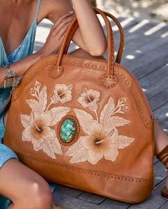 ค้างคืนกระเป๋าผู้หญิงเดินทางโหลดกระเป๋า duffel สบายถือบนไหล่ของคุณราชินีชบากระเป๋าแสงสีแทน - Product Image 2