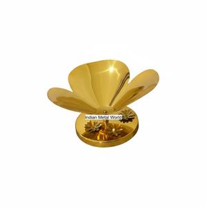 Bol à chocolat en métal artisanal de qualité supérieure pour la décoration de la maison, finition dorée élégante, bol décoratif pour servir des friandises, prix d'usine - Product Image 2