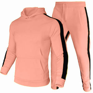Conjunto Deportivo de 2 Piezas para Hombre y Mujer, Invierno 2026, Informal, 100% Algodón, con Sudadera con Capucha, Pantalones Cargo y Joggers - Product Image 1
