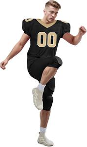 Ensemble d'uniformes de football américain haut de gamme avec logo personnalisé, pantalon rembourré et maillot à transfert thermique, haute durabilité, commande en gros - Product Image 6