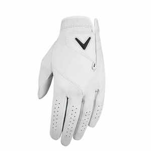 Gants de golf Grace White personnalisables en cuir souple pour hommes, ensemble unisexe avec logo personnalisé, style et couleur au choix - Product Image 1