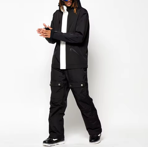 Combinaison de ski pour homme et femme, personnalisable, coupe-vent, imperméable, respirante, isolée, veste à fermeture éclair, isolation Thinsulate, capuche, neige - Product Image 1