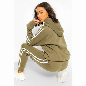 Ensemble de survêtements pour femmes de qualité supérieure, design uni, 100 % coton, comprenant un sweat à capuche et un pantalon de jogging - Product Image 4