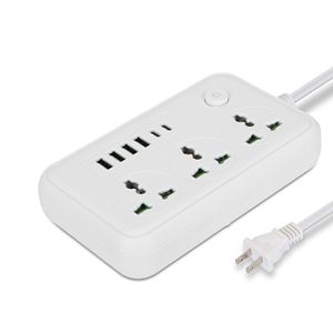 Multipresa da Parete da 1,8 m con 3 Prese AC, 4 Porte USB-A e 2 Porte USB-C, 2500W, Estensore per Prese Elettriche Domestiche - Product Image 1