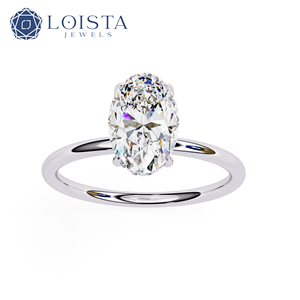 CVD HPHT Oval Cut Lab Grown Diamond Jewelry <b>Rings</b> 10k 14k Gold Solid Custom <b>for</b> Women <b>Men</b> Engagement with Igi Certification - Product Image 1