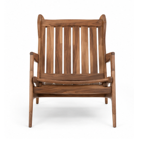 Sillón de Madera de Teca Sólida Moderna para Exteriores, Patio, Jardín, Resort, Hotel, Villa, Sillón de Descanso Hecho a Mano en Indonesia - Product Image 2