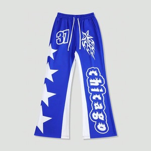 Camisetas Casuales para Hombre al por Mayor, Personalizadas con Impresión DTF, Ligeras, 100% Algodón, de Alta Calidad, con Estampado de Estrella de Cinco Puntas y Número en Color de Contraste - Product Image 1