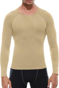 Men's Compression Long Sleeve Performance Shirt Premium Quick Dry Compression Base <b>Layer</b> <b>Top</b> Men's Athletic Compression Training - Product Image 2
