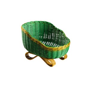 Cesta de mimbre natural tejida a mano, decoración navideña de ratán, artesanía para guardar objetos, decoración festiva - Product Image 1