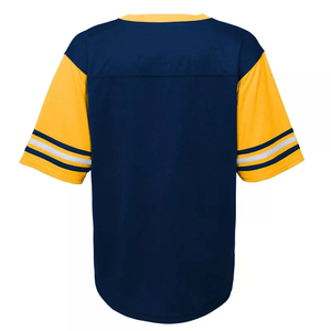 Maillots de baseball personnalisés en gros à manches courtes et col en V, vêtements de sport sublimés pour équipes sportives, chemises de softball - Product Image 2