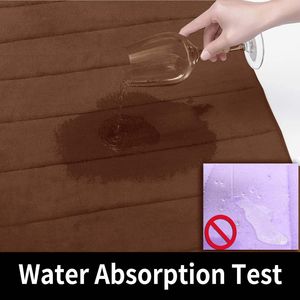 AQwzh Brown Bath Rug 31.5\" X\" Super Water Absorption Thick <b>Memory</b> <b>Foam</b> Soft Comfortable Machine Washable Easier Bath Mats - Product Image 2