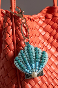 Nouveauté : Porte-clés personnalisé tendance avec broderie perlée, haute qualité, en acier inoxydable et perles de verre, très vendu - Product Image 2