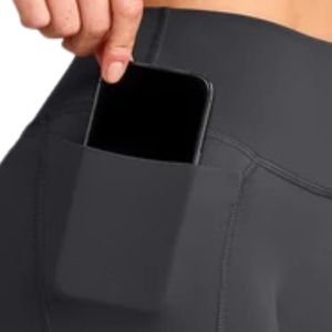 Women's High Waist Workout <b>Leggings</b> <b>with</b> Side <b>Pockets</b> Custom Stretch Yoga Pants Breathable Athletic Fitness Running Activewear - Product Image 3