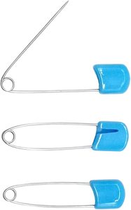 Pasador DE SEGURIDAD Merzen superventas, cabeza de plástico, acero inoxidable ABS niquelado, 53mm, accesorios sostenibles de alta calidad para bebés - Product Image 3