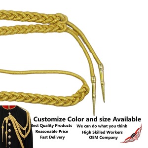 Cordón Aiguillette Dorado de Mylar Pequeño con Etiquetas de Barril Doradas - Product Image 3