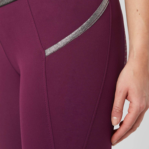 Legging d'équitation pour femme, taille mi-haute élastique, avec grip intégral en silicone, imprimé numérique, respirant, séchage rapide, léger - Product Image 3