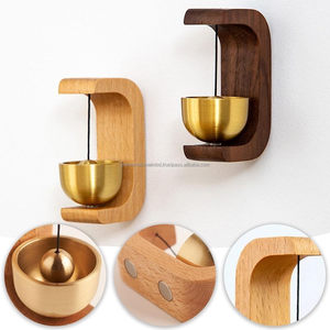 Timbre de puerta de madera magnético de estilo japonés de moda para decoración de hogar u oficina - Product Image 4