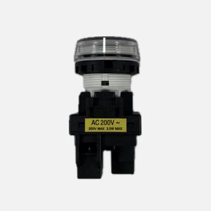 Indicateur LED industriel M22N-BC-TWA-YE 22mm Projection Ambre M22N-BN-TWA-WC Lumière pilote plate blanche IP66 pour OMRON - Product Image 3