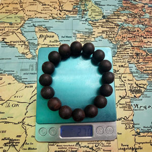 Classic Black Agarwood <b>Bead</b> <b>Bracelet</b> Oud Wood Jewelry Multiple Sizes - Product Image 1