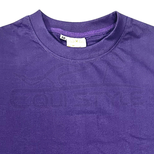 เสื้อยืดสีม่วงทรงโอเวอร์ไซส์ 250 GSM ผ้าคอตตอนผสมโพลีเอสเตอร์ คอกลม แขนสั้น ผู้ผลิตเสื้อยืดสตรีทแวร์ เสื้อยืดเปล่า - Product Image 3