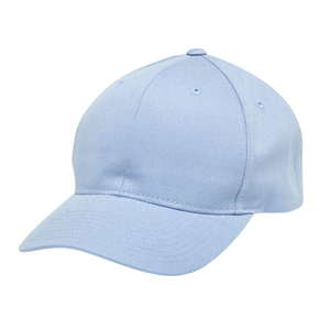 Gorra de sarga de algodón lisa de alta calidad al por mayor, suave, sin estructura, con hebilla de plástico, de 6 paneles, perfil medio, precurvada - Product Image 1