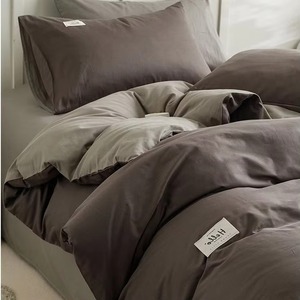 Vente directe d'usine, parure de lit en coton lavé, imprimée, douce pour la peau, quatre pièces, ensembles de couettes - Product Image 3