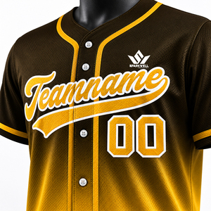 Maillot de baseball personnalisé pour homme adulte, manches courtes, sublimation du nom et du numéro de l'équipe sur le devant, design respirant, polyester, uniforme - Product Image 6