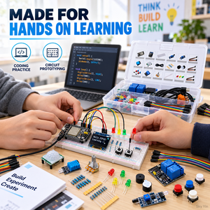 <span class=keywords><strong>ESP32</strong></span> ESP-32S WiFi Starter Kit mit OLED, <span class=keywords><strong>DHT11</strong></span>, PIR, Relais, Steckbrett, Sensormodulen, IoT-Lernkit, IoT-Entwicklungsboard - Product Image 5