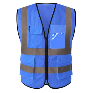 Safety Vest High Visibility Reflective Strips For Enhanced Site Security <b>Construction</b> Project Management Uniform Apparel - Product Image 1