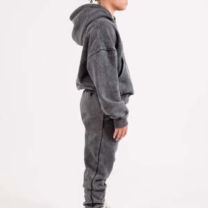 Sudaderas Cómodas con Efecto Ácido, Sudadera con Efecto Ácido Más Vendida, Sudadera Personalizada para Hombre, Ecológica, 100% Algodón, Estilo Urbano - Product Image 2