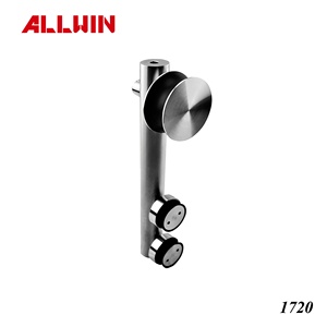 Pince moderne en acier inoxydable pour porte coulissante en verre en forme de D pour application de fenêtre - Product Image 5