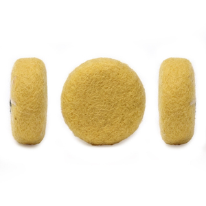 Juguete de rodaja de limón hecho a mano con fieltro de aguja, figura de fruta de fieltro de lana amarilla, ecológica y adorable para el juego de los niños y la educación Montessori - Product Image 2