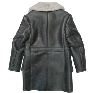 <b>Men's</b> Luxury Leather <b>Shearling</b> <b>Jacket</b> Genuine Fur Winter Coat Premium Aviator Warm Durable Stylish Outerwear Wear - Product Image 6