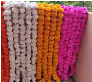 Guirlandes de fleurs en feutre non tissé faites à la main, multicolores, décoration bohème suspendue pour la maison, mariage, salon, usage intérieur - Product Image 4