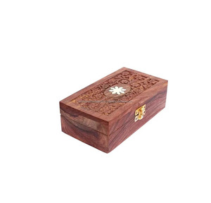 กล่องเก็บเครื่องประดับไม้คุณภาพสูง กล่องไม้แกะสลัก กล่องเครื่องประดับทํามือในราคาขายส่ง - Product Image 5