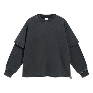 เสื้อยืดคอตตอนแบบเรียบ แพ็คคู่ รุ่นคัสตอมเฮฟวี่เวท ผู้ผลิต OEM ขายส่งเสื้อผ้าจำนวนมาก รับออกแบบเสื้อยืดคู่แบบคัสตอม - Product Image 6