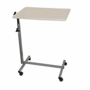 Patient Bed Table <b>Height</b> <b>Adjustable</b> Rolling Overbed <b>Desk</b> - Product Image 1