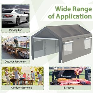 Copertura per attrezzature per parcheggio Carport da 10x20 ft - Product Image 6