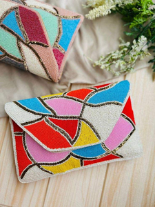 Article unique, élégante pochette à monnaie faite à la main avec perles, portefeuille de haute qualité, prix direct d'usine - Product Image 3