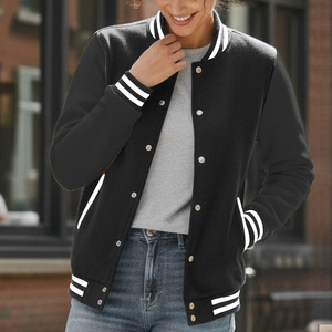 Chaquetas Varsity para Mujer, Tejidas, Resistentes al Viento, Transpirables, con Logotipo Bordado Personalizado, de Alta Calidad, para Invierno - Product Image 3
