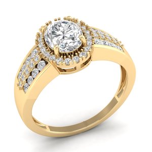 REYES High Quality 925 Sterling Silver Oval Cut 1.74Ct Moissanite Engagement Ring Luxury Wedding Party Wear Jewelry for Her - Product Image 2