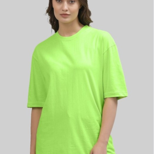 100% Cotton Plus Size Solid Bio Wash OEM Crew Neck Printed Pigment T-Shirt Shorts Set Women's Formal Breathable Anti-Pilling - Product Image 6
