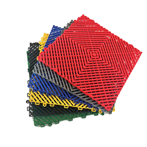 Dalles de sol de garage en plastique antidérapantes et résistantes à l'usure, emboîtables, pour ateliers intérieurs traditionnels – Meilleures ventes - Product Image 1
