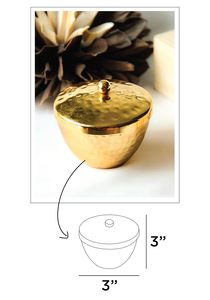 เทียนโลหะหอมกลิ่นทองคำ ใช้ซ้ำได้ กลิ่นมะลิโมกรา ติดทนนาน กลิ่นหอมผ่อนคลาย ตกแต่งสวยงาม - Product Image 3