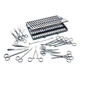 Kit complet de chirurgie générale, ensemble d'instruments en acier inoxydable pour les procédures chirurgicales de base et les interventions médicales - Product Image 1