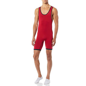 Custom Sublimation Men's Wrestling <b>Singlet</b> Breathable Spandex Powerlifting <b>Weightlifting</b> Suit Professional Gym Training Wear - Product Image 4