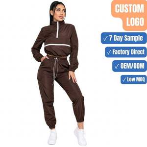 Custom Plus Size Maternity Women Windbreaker Tracksuit Waterproof Eco-Friendly Lightweight 2-in-1 Design Running Jogging <b>Set</b> - Product Image 1